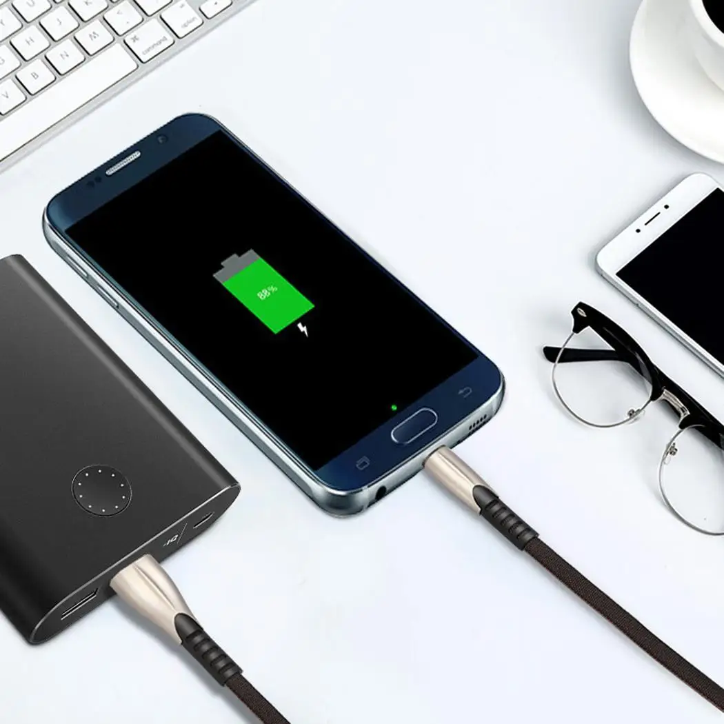 Быстрый зарядный плетеный кабель Micro usb type C совместимый с Android|Кабели передачи