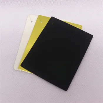 

20pcs/lot zerongE jewelry 7*9cm white/kraft/black/gold paper jewelry package & display card necklace packing card