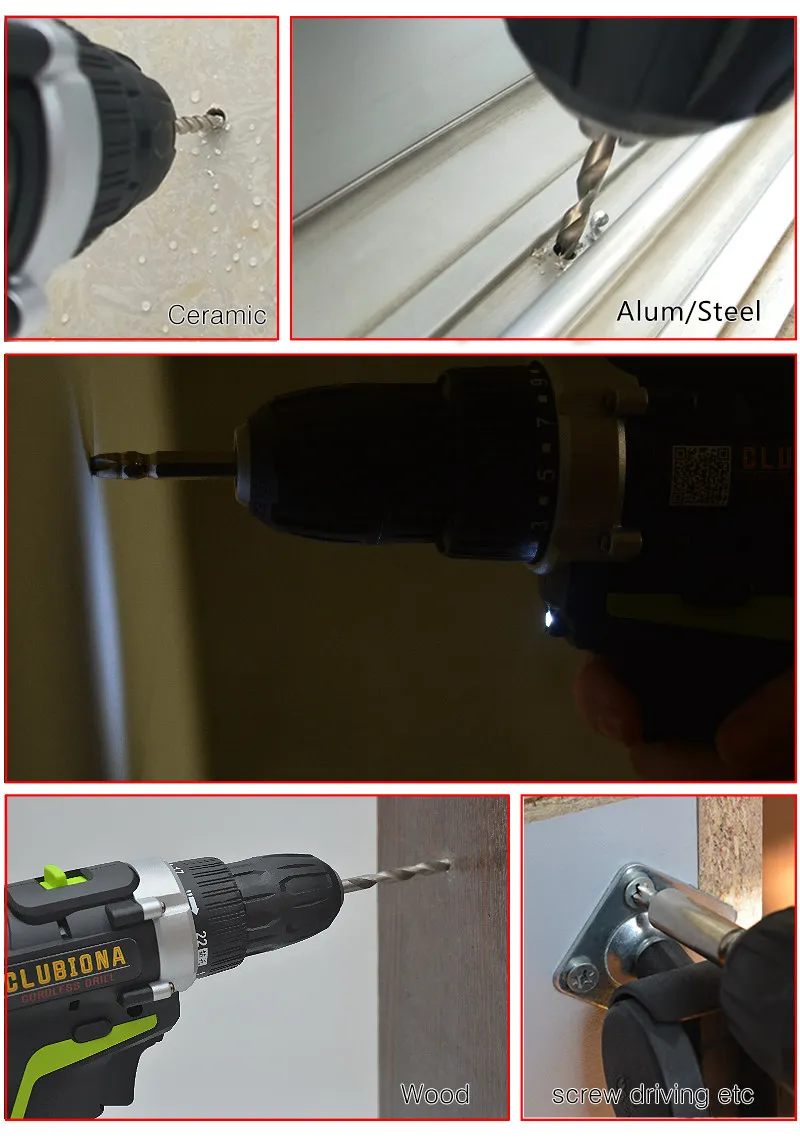 Cordless electric drill (10)