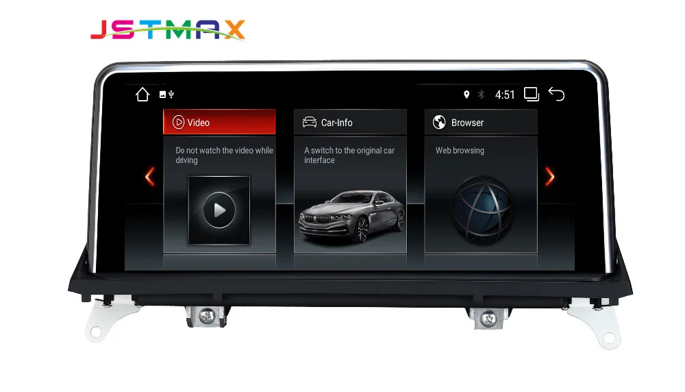 Sale JSTMAX Android 7.1 System 10.25" Car GPS Navi Screen For BMW X5 E70 2007-2013 X6 E71 2007-2014 Radio BT 2+32G OBD Touch Screen 1