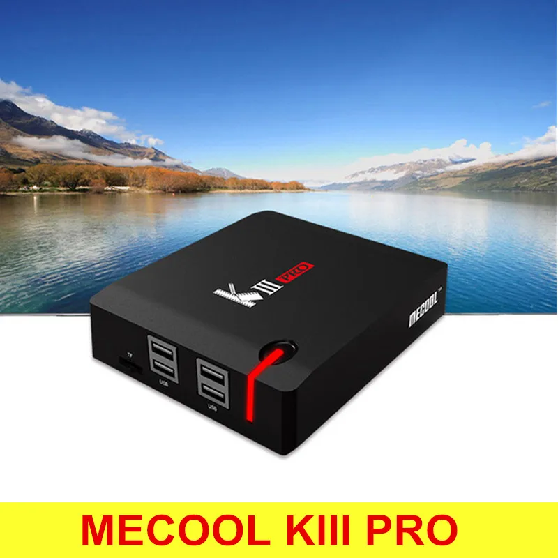 

MECOOL KIII PRO Android 6.0 Smart TV Box Amlogic S912 Octa Core Set Top Box 3GB 16GB 4K Media Player Bluetooth4.0 HDMI 2.0