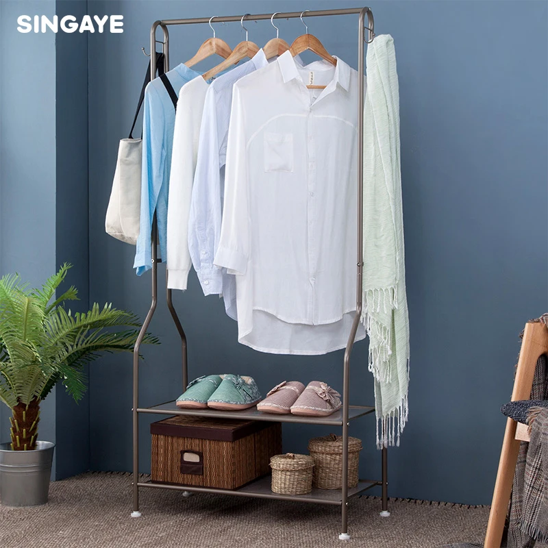 SINGAYE DIY Fashion Coat rack Clothes Rack Shoe Hanger Rack Storage