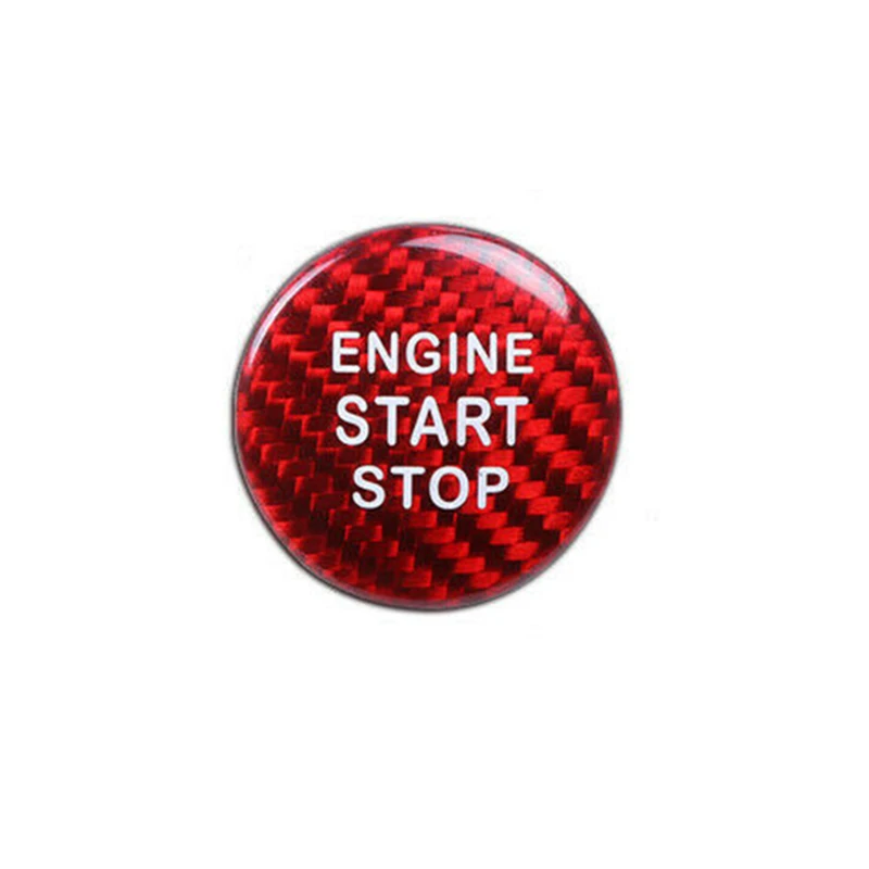 

1pc Carbon Fiber Red Engine Start Stop Button Frame Cover high quality For LEXUS IS250/350/200T Start Button cover Decoration