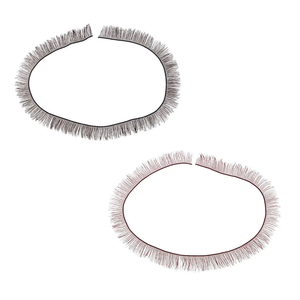Fashionable BJD Dolls Big Pretty Eyes Make Up Accessory Charms False Plastic Delicate Eyelashes Strip Black