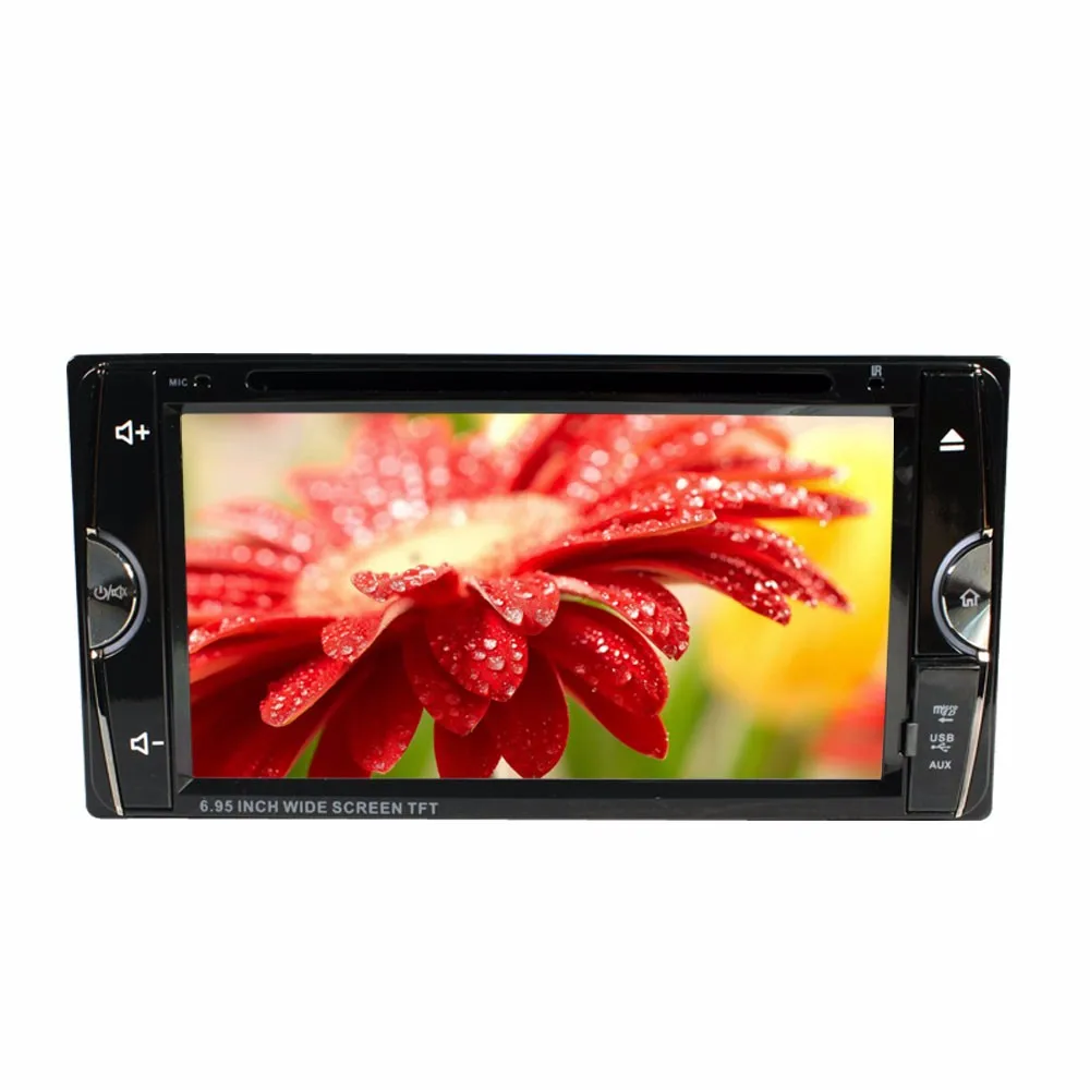6.95" Double Din Car Video Player 2 Din Car DVD LCD Screen Panel Car