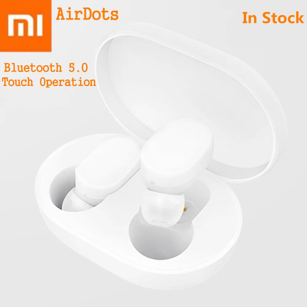 Xiaomi mi AirDots TWS беспроводные Bluetooth наушники вкладыши с c и зарядной док станцией