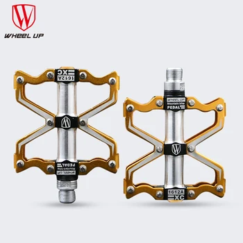 

WHEEL UP 3 Bearings Aluminum Bicycle Cycling CNC Road Mountain Bikes Mountain Bike Bicycle Pedal High Quality Titanium pedal