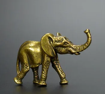 

China's archaize brass elephant Small statue