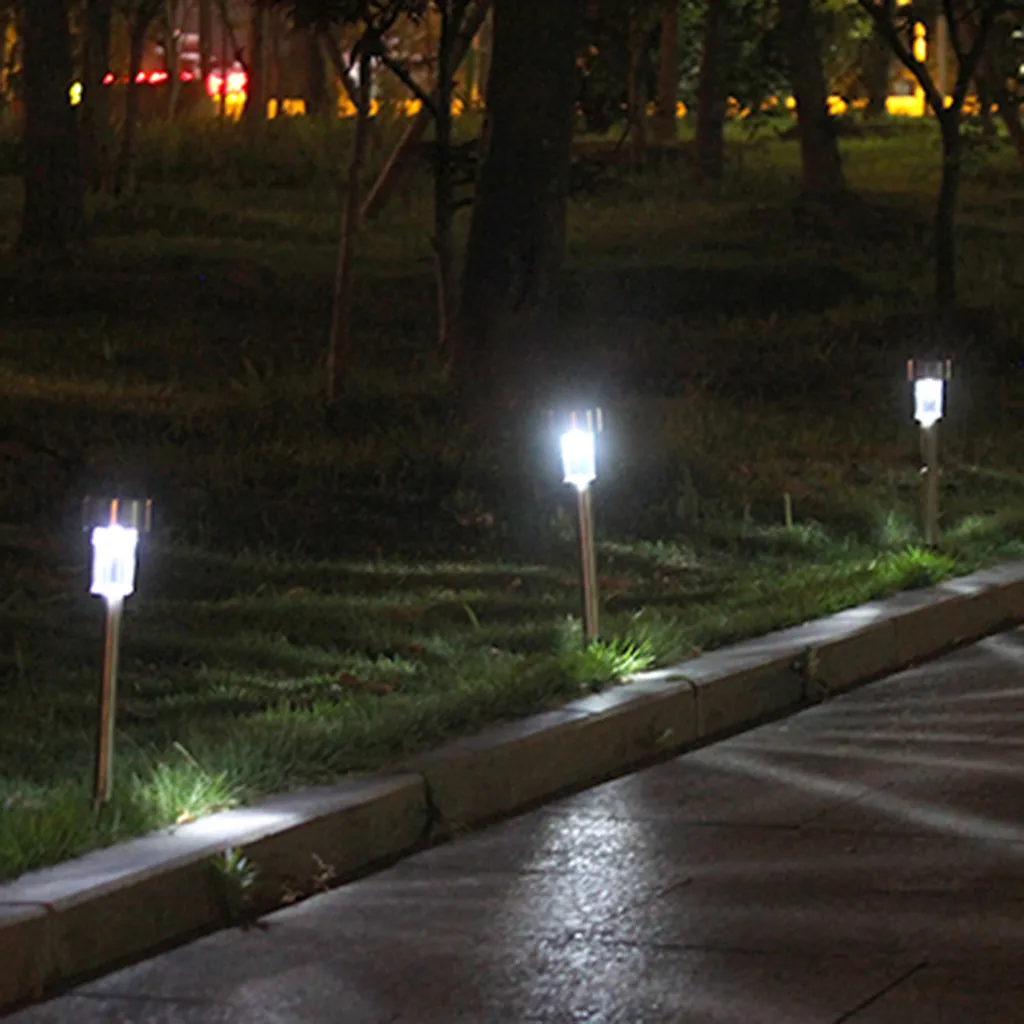 New 10Pcs Of Outdoor Path Light Spot Lamp Solar Power Yard Garden Lawn Landscape courtyard solar landscape path light