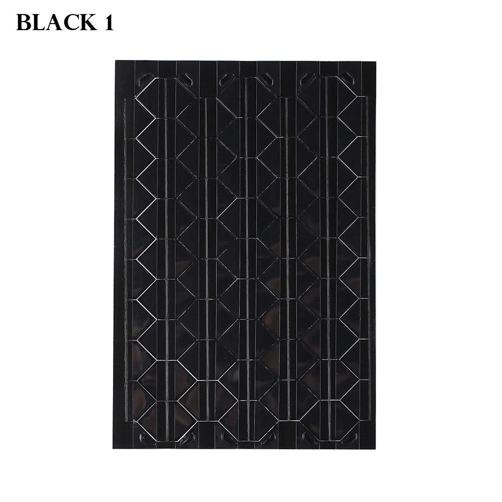 Black 1 102 шт/лист Новые DIY Красочные Фото угловой скрапбук бумага фотоальбомы Рамка Картина Мода украшения ПВХ наклейки - Цвет: Black 1