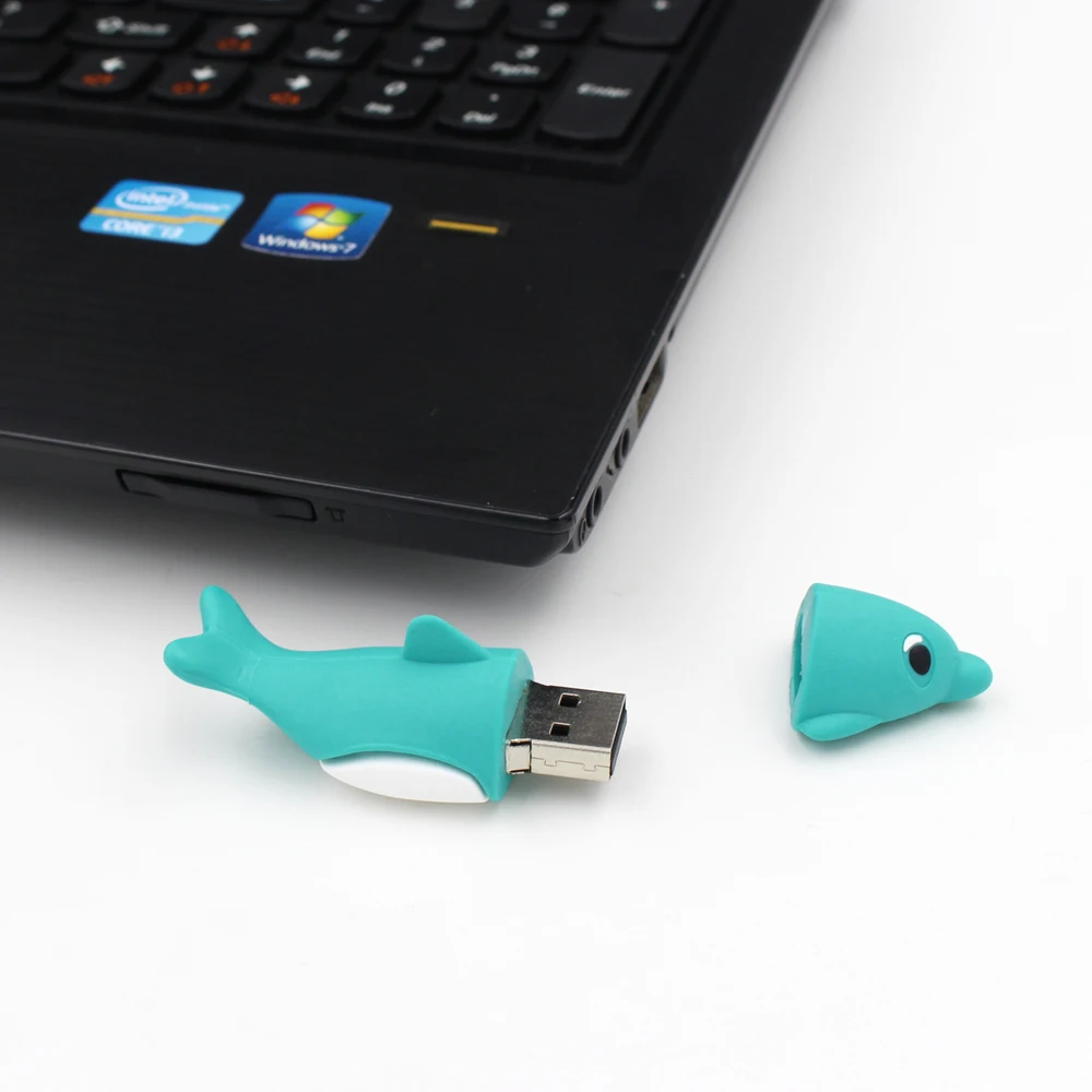 Usb флэш-накопитель 64 ГБ USB флэш-диск 32 Гб милый мультфильм Дельфин ручка-накопитель 16 ГБ 8 ГБ 4 ГБ usb 2,0 Флешка U диск usb устройство флэш-памяти подарок