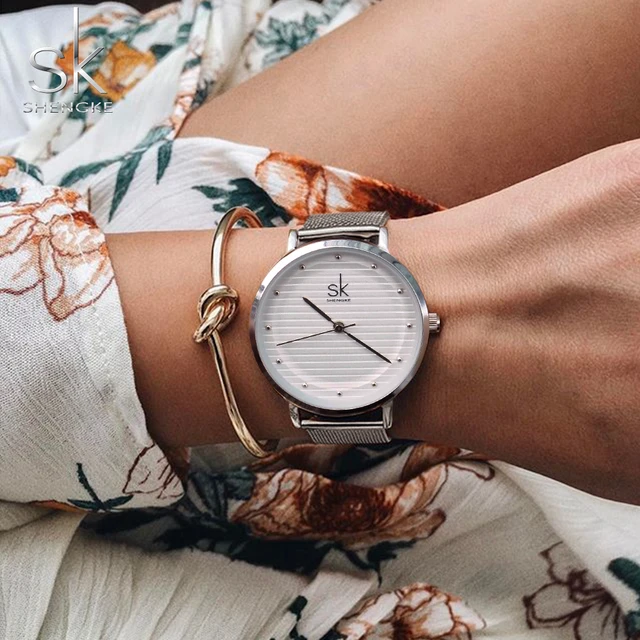 Shengke Brand Quartz Wrist Watches Texture Watches Women Casual Dress Luxury Sli Shengke Brand Quartz Wrist Watches Texture Watches Women Casual Dress Luxury Sli