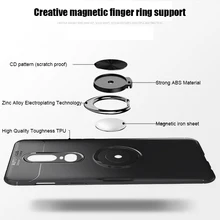 Newly Mobile Phone Cover Case Shockproof Finger Ring Holder Magnetic for Oneplus 7 Pro DC128