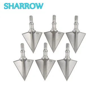 6Pcs Archery Broadheads 3 Blades Screw-in Arrowheads Crossbow Hunting Tips For Bow Outdoor Training Shooting Archery Accessories 10pcs bow fishing arrowheads boardhead archery bowfishing tip point fish tools 2 fixed blades for outdoor shooting accessories