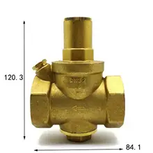 DN32 1-1/" BSPP Женский латунь Давление рельеф Vavle безопасности Регулируемый большой-тело Ширина 84,1 мм макс 16Bar