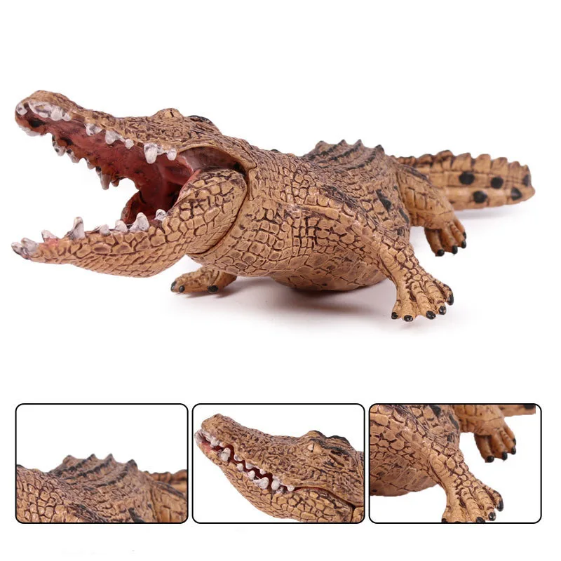 18 см Моделирование крокодилов диких животных модели, дошкольное образование детские игрушки