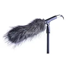 Микрофон меховой козырек лобовое стекло для камеры видеокамера рекордер 18 см