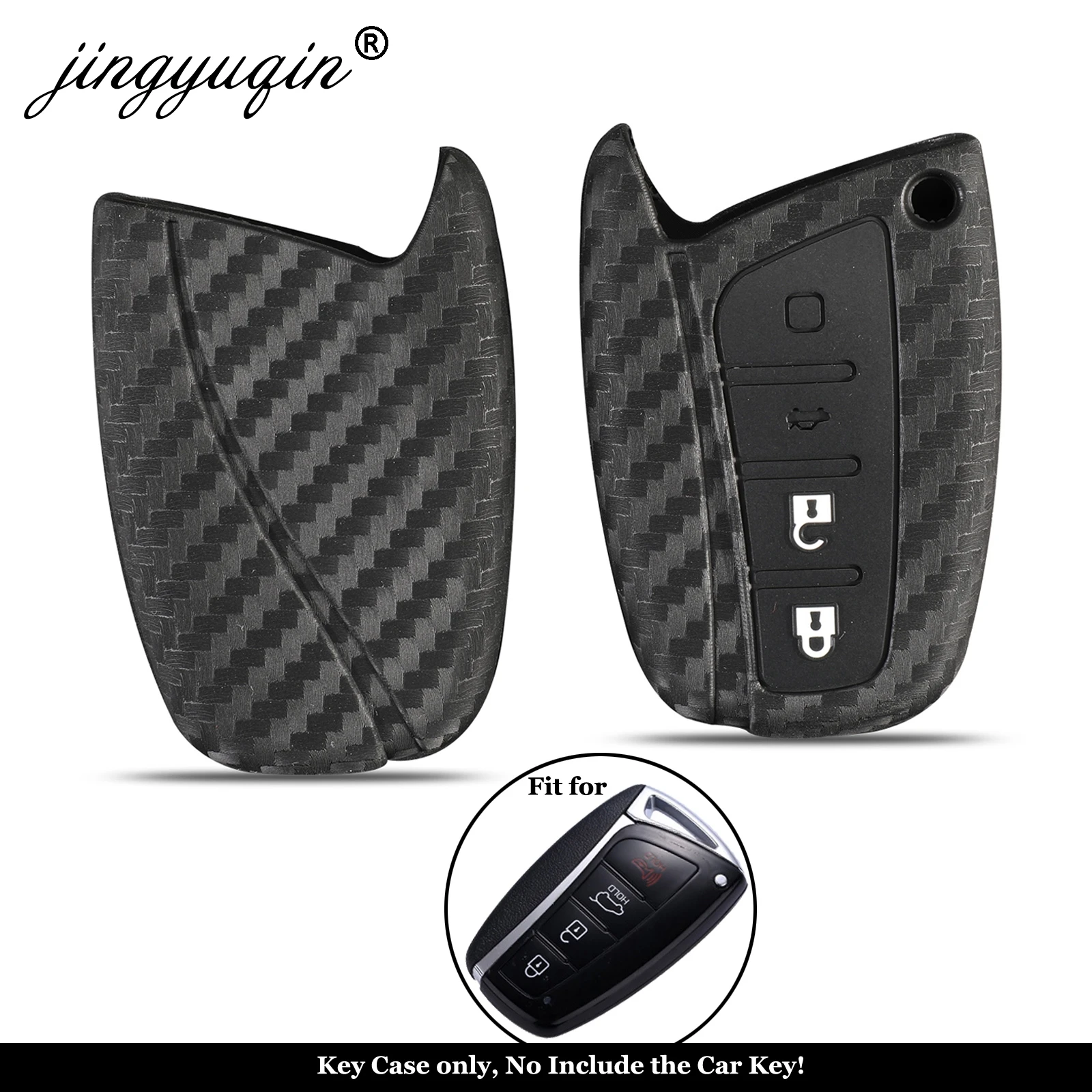 Jingyuqin-per-Hyundai-Santa-Fe-IX35-Grand-Car-Styling-4-pulsanti-copertura-chiave-automatica-custodia-protettiva.jpg Keyforkess per Hyundai Santa Fe IX35 Grand Car Styling 4 pulsanti copertura chiave automatica custodia protettiva in Silicone con telecomando in Silicone - Jingyuqin per Hyundai Santa Fe IX35 Grand Car Styling 4 pulsanti copertura chiave automatica custodia protettiva