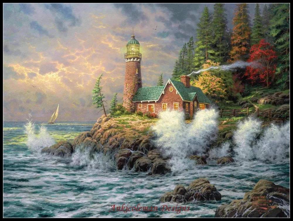 

Courage - Counted Cross Stitch Kits - Handmade Needlework For Embroidery 14 ct Cross Stitch Sets DMC Color