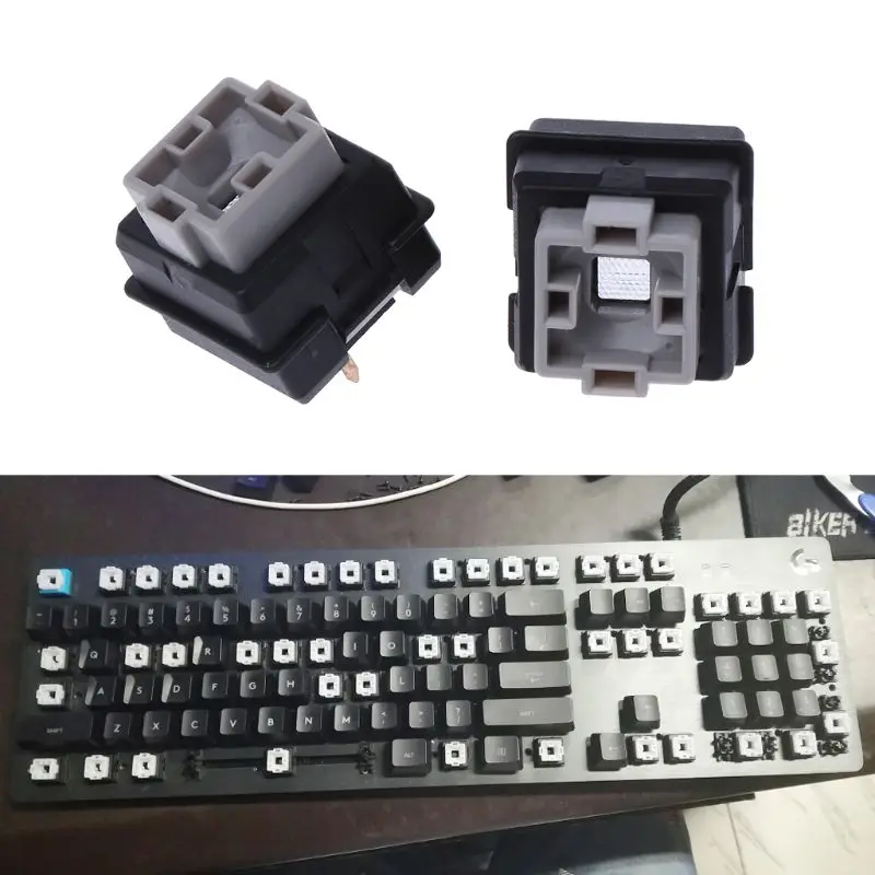 2 шт. Romer G Переключатель Omron Axis для Logitech G512 G910 G810 K840 G413 Pro клавиатуры|Коврики мышей| |