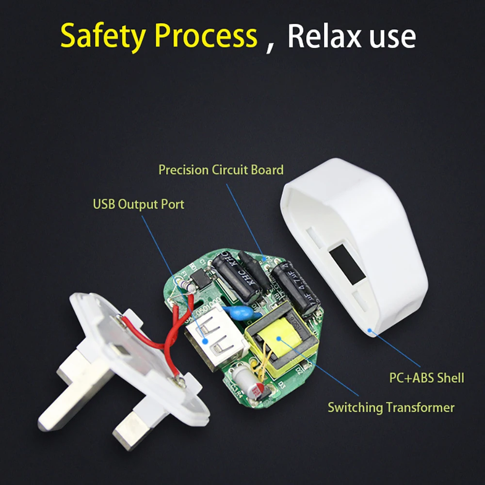 Настенное зарядное устройство с одним USB портом 5 В 1 А|Переходники и адаптеры| |
