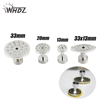 

WHDZ Aluminum Alloy Tabs Glue Auto Body Pulling Paintless Dent Repair Tools Silver Metal(Pack of 4pcs)