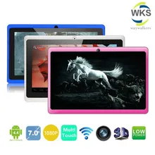 Free Gift silicone Baby Case 7″ Tablet PC Android 4.42 Google A33 Quad Core 8GB WiFi Dual Camera 7 Inch Q8 Q88 Tablets PC