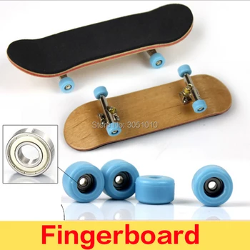 

2019 New 1 Pcs PU Maples Wood Cute Party Favor Kids Children Mini Finger Board Fingerboard Skate Boarding Funny Novelty Toys