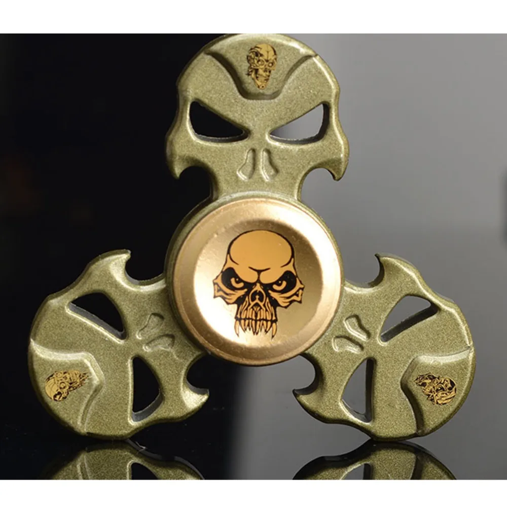 Mão Tri Spinner Spinner Fidget Fidget Brinquedo Liga de Metal 2017 New Dedo Dedo Mão Tri Spinner Spinner Antistress