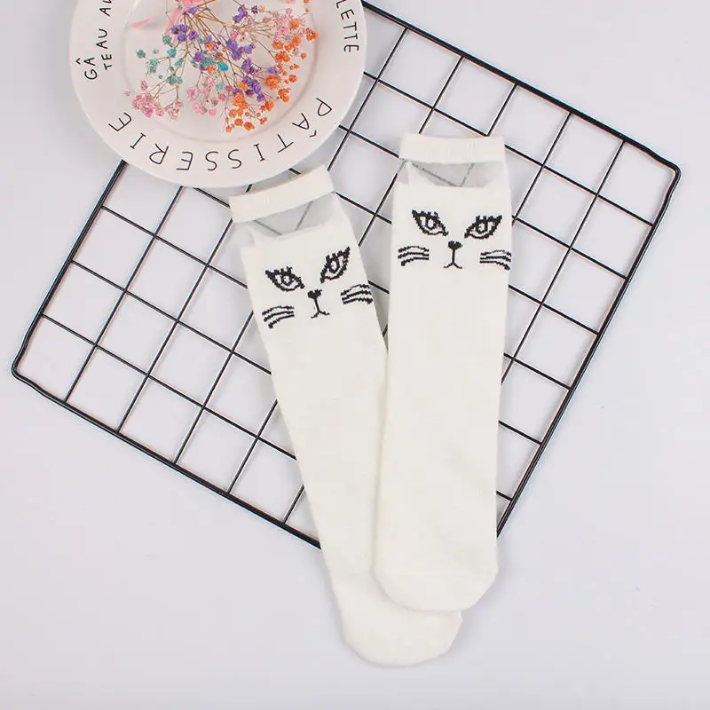 Kids Girls Leg Warmers Sweet Princess No Heel Stockings High Quality Knitted Cotton Baby Knee Pads Socks Bowknot Hollow Out Design (24)
