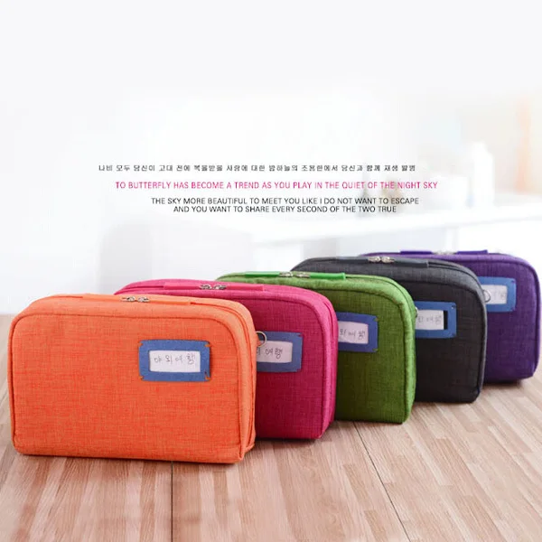 

2015 New Fashion Elegant Multifunction Cosmetic Bags Travel Storage Bag Useful For Handle High Quality Solid Money Purses