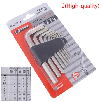 

9Pcs/Set New Steel Hexagon Wrench Set Mini Allen/Hex Keys Socket Spanner Kit For Repair Bicycle Hand Tool Wholesale