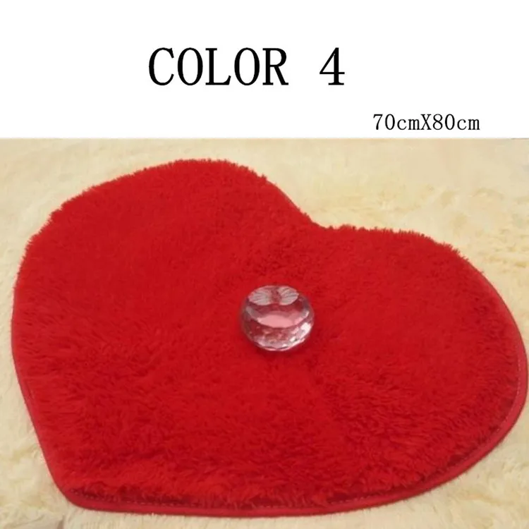 Сердце 70 см X 80 см коврик для ванной стул подушка пол ковер домашний декоративный Придверный коврик абсорбирующий нескользящий молитвенный коврик - Цвет: Color 4
