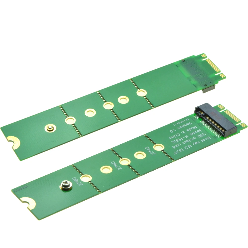 

NGFF B key Extender Board M.2 SSD Protect Card Test Tool PCI-E 2 Lane B+M key 2242 2260 2280 Male to Female Extension Adapter