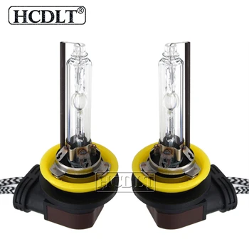 

HCDLT 1 Pair AC 12V 35W 55W Xenon H11 HID Bulb 5500K 3800LM Fast Bright Auto Car Headlight Lamp Metal Base H11B Xenon HID Bulbs