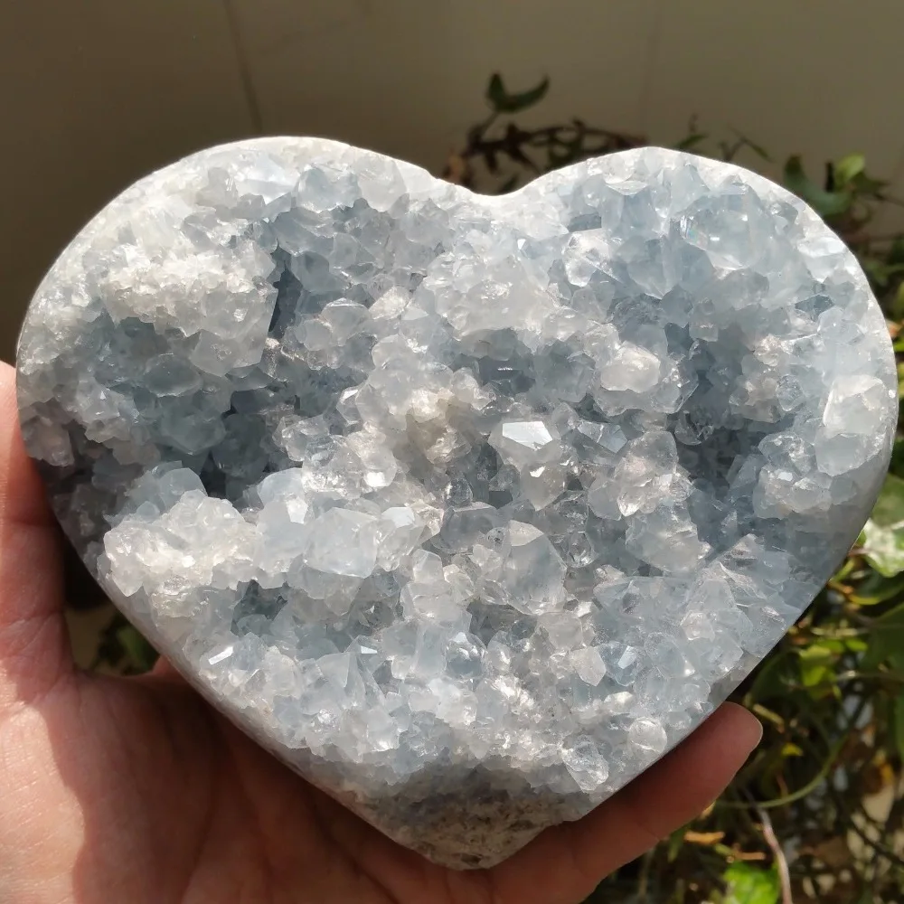 

NATURAL Celestite quartz crystal Heart healing