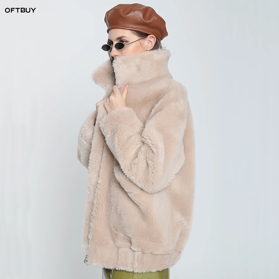 OFTBUY/2019 модная Роскошная куртка на весну и зиму Женская куртка-бомбер из