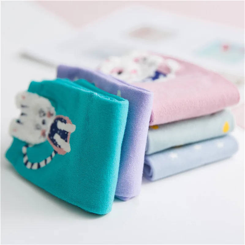 2018 Korean Newest Fashion Socks Women Funny Cartoon Animals Pattern High Quality Cotton Cute Socks Meias skarpetki calcetines