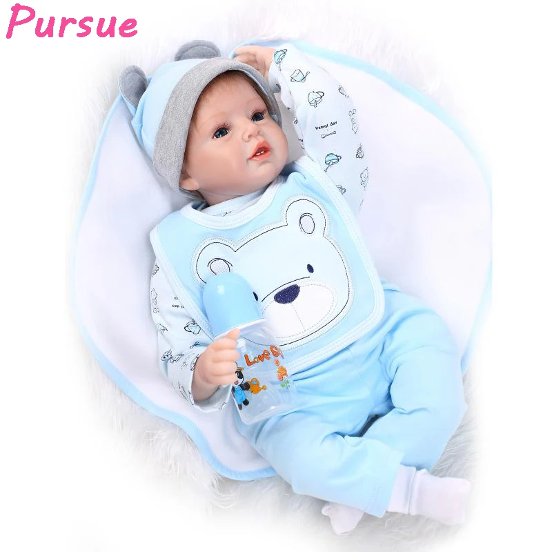 

Pursue Baby Alive Silicone Reborn Baby Dolls for Sale Toys for Children Girls Boys Reborn Doll 55 cm bebe reborn menino menina