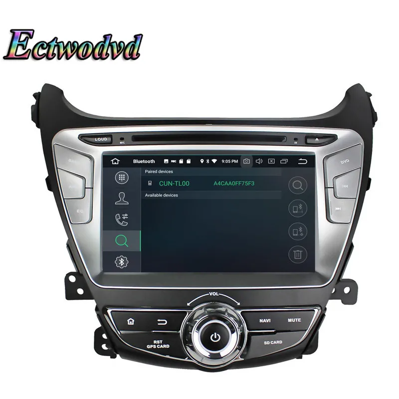 Discount Ectwodvd Octa Core 4G RAM 64G ROM Android 9.0 Car Multimedia DVD Player GPS HeadUnit For Hyundai Elantra 2014 2015- 10