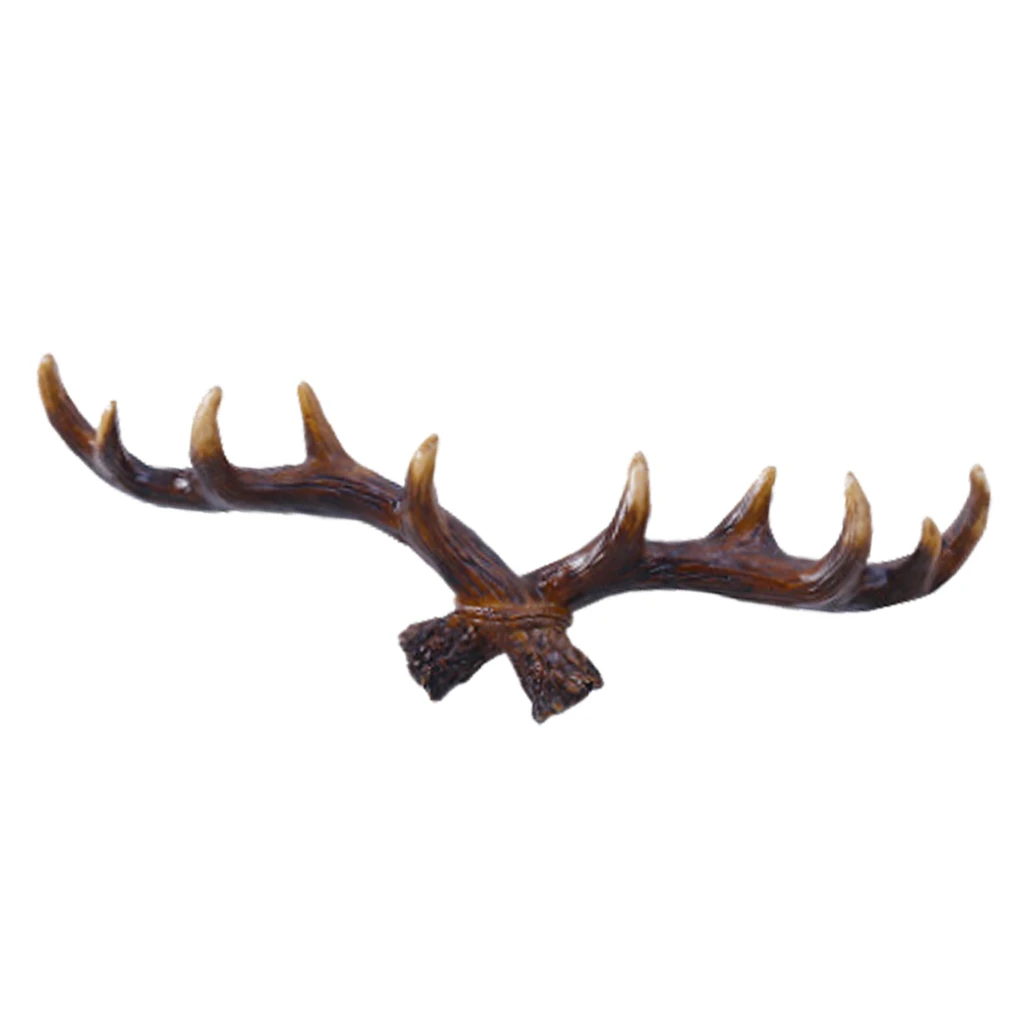 Vintage Cast Wood Deer Wall Hooks Clothes Hanger Rack Hooks, Utility Hooks, Art Decor Ornament