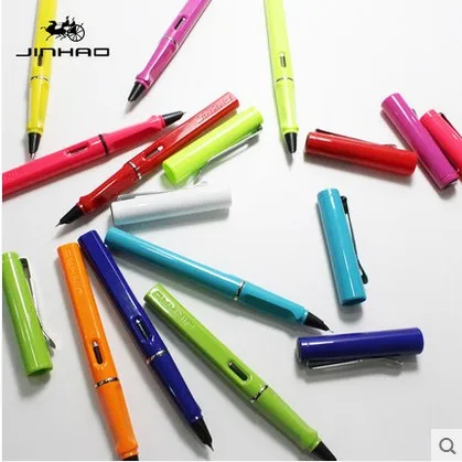 Jinhao 599A Высокое качество пластиковая перьевая ручка 0 38 мм дополнительный тонкий
