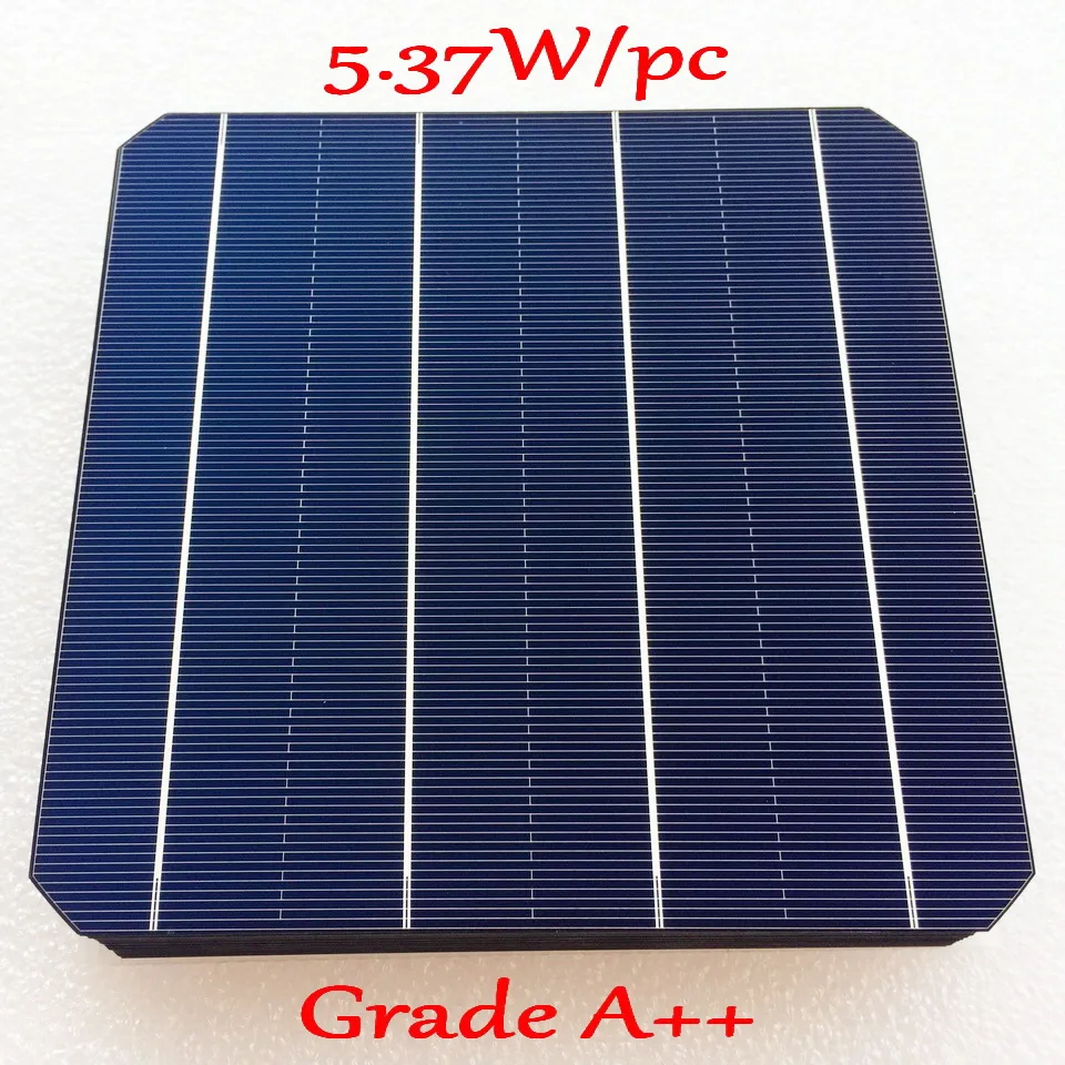 

A Grade 156m Mono Monocrystalline solar cell 21.60% high efficiency 500pcs 5.37W 2017 NEW Monocrystalline Solar Cell 156 * 156m