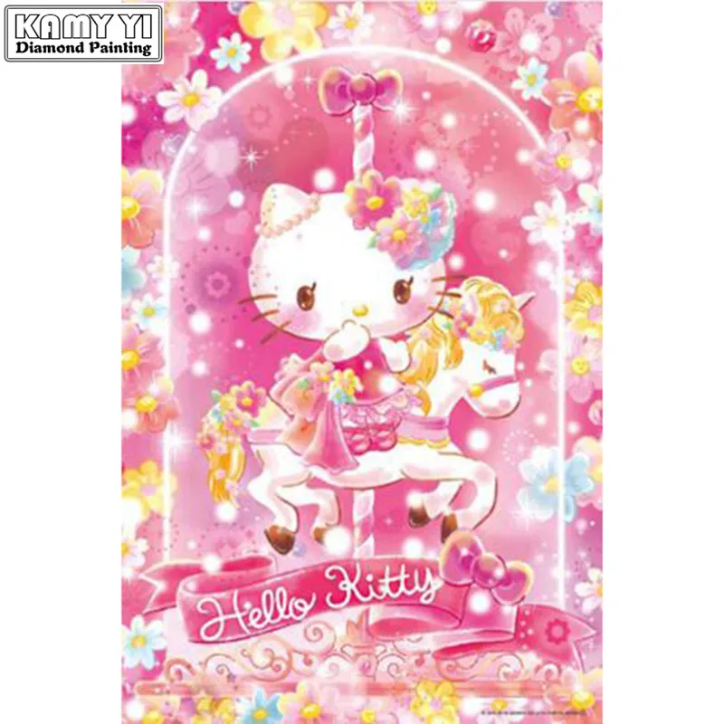 

5D Diy Diamond Painting Kitty Rhinestone Diamond Embroidery Accessories Needlework Cross Stitch Diamond Mosaic XY20