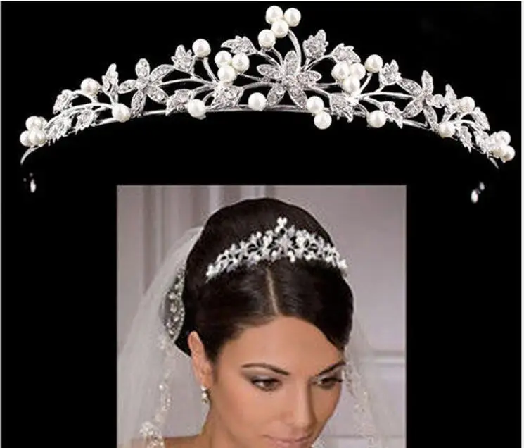 Luxury Bridal Crown Cheap But High Quality Sparkle Beaded Crystals