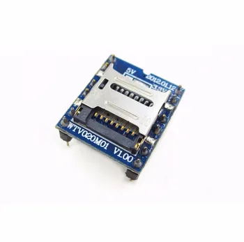 

Free shiping 5PCS/LOT WTV020 WTV020-SD WTV020SD-20SS Mini SD Card MP3 Sound Module For PIC 2560 UNO R3 WTV020-SD-16P
