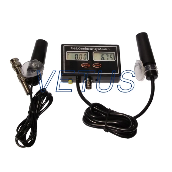 PH-2583 онлайн PH & ec-монитор Аквариумы монитор-качество воды EC Монитор проводимости