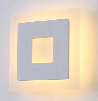 ФОТО Modern brief personalized wall lamp bed-lighting led wall lights ultra-thin wall lamp
