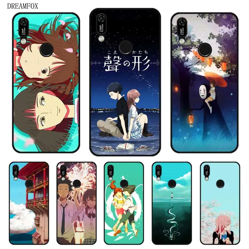 

N404 Spirited Away Black Silicone Case Cover For Huawei Y5 Y6 Y7 Y9 Prime Pro 2017 2018 2019