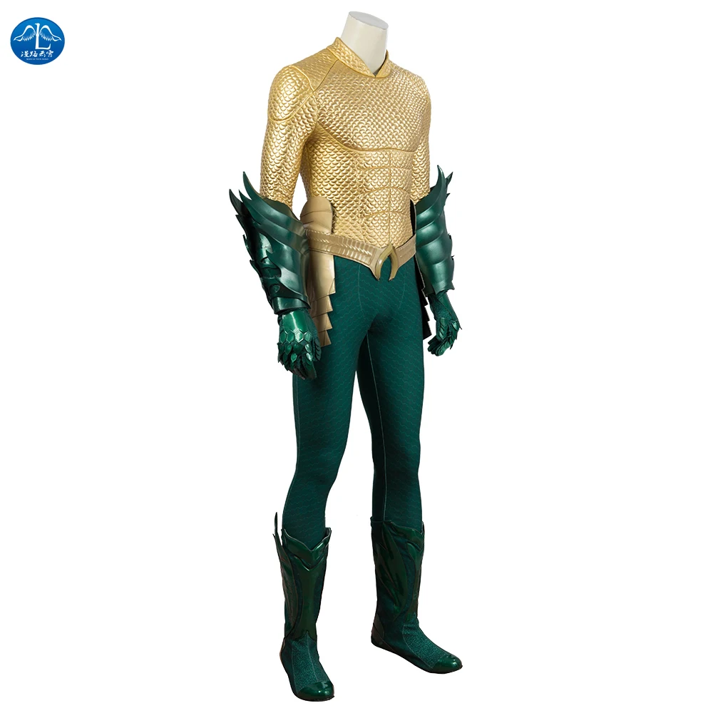 MANLUYUNXIAO Justice League Arthur Curry Aquaman маскарадные костюмы на Хэллоуин для мужчин комбинезон костюм аквамена